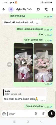 Testimonial Buket Bunga deli serdang