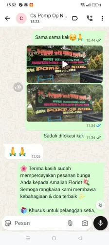 Testimonial Papan Bunga deli serdang